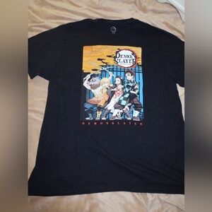 Black Demon Slayer Graphic Short Sleeve Tee